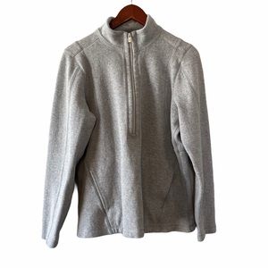 Tommy Bahama casual half zip pullover gray size L